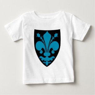 Elegant mediaeval Fleur De Lis shield Baby T-Shirt