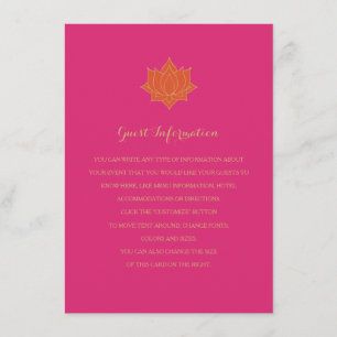 Elegant Mehndi Insert Cards