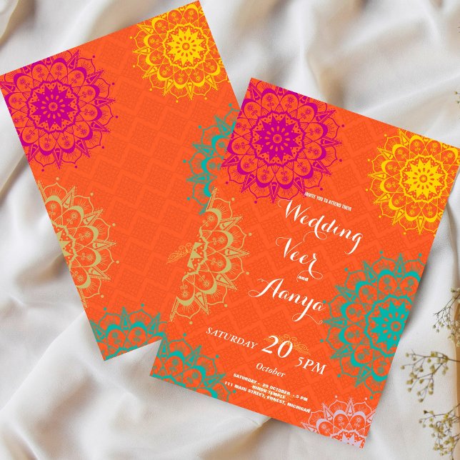 Elegant Mehndi Wedding Invitation (Creator Uploaded)