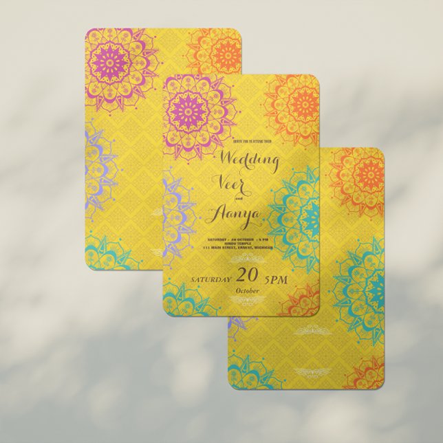 Elegant Mehndi Wedding Invitation (Creator Uploaded)