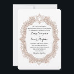 Elegant Mehndi Wedding Invitation<br><div class="desc">Henna inspired wedding design in earthy brown and taupe tones. For matching rsvp cards,  invites,  inserts,  postage and other matching items click the link below to view the entire Elegant Mehndi Collection.</div>