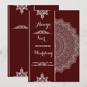 Elegant Mehndi Wedding Invitation