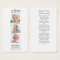 Elegant Memorial 3 Photo Funeral Poem Bookmark