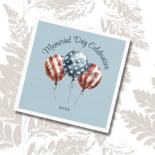 Elegant Memorial Day Party Napkin