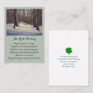 Elegant Memorial Funeral Sympathy Card