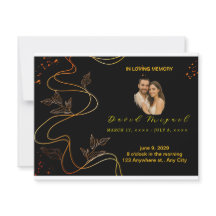 Elegant Memorial Keepsake - Minimalist Loving Card