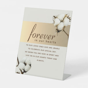 Elegant Memorial Pedestal Sign