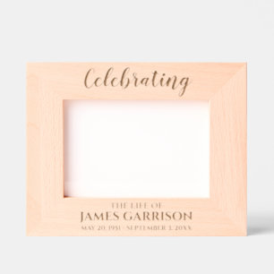 Elegant Memorial Photo Keepsake Etched Frames