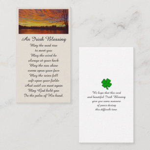 Elegant Memorial Remembrance Funeral Card
