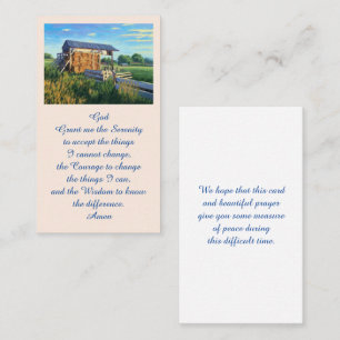 Elegant Memorial Remembrance Funeral Card
