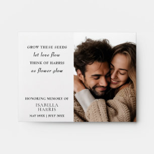 Elegant Memorial Seed Packet Design Envelope