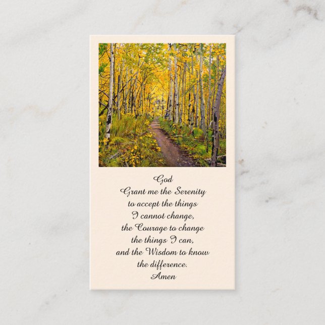 Elegant Memorial Service Card (Front)