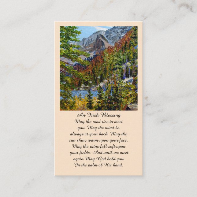 Elegant Memorial Service Funeral  Card (Front)