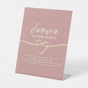 Elegant Memorial Wedding Pedestal Sign