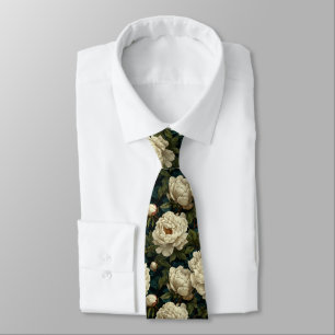 Elegant Men Gifts Peonies Tie