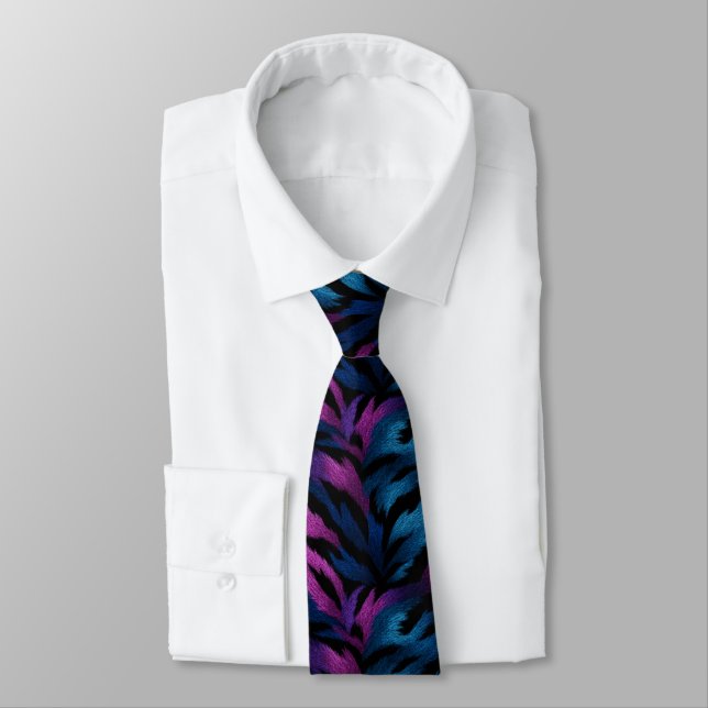 Elegant Men Gifts Tiger Tie (Tied)