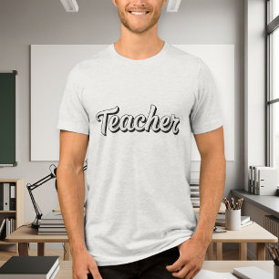Elegant Men's T-Shirt – Perfect Gift for Teachers Tri-Blend Shirt