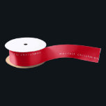 Elegant Merriest Christmas Red AND White Holiday Satin Ribbon<br><div class="desc">Spread holiday cheer with this festive holiday satin ribbon - Elegant Merriest Christmas Red AND White Holiday Satin Ribbon</div>