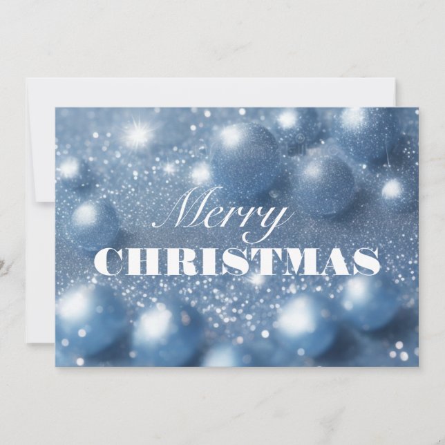 Elegant Merry Christmas Card (Front)