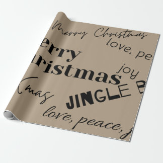 Elegant Merry Christmas gift Wrapping Paper