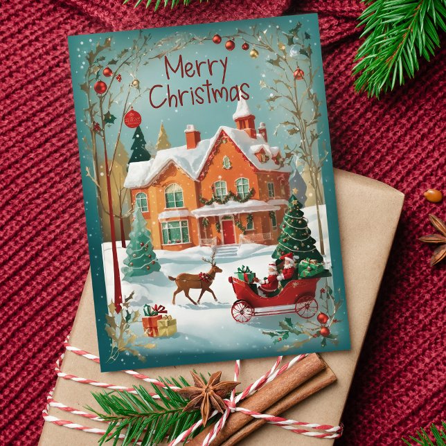 Elegant Merry Christmas Greeting Card  (Creator Uploaded)