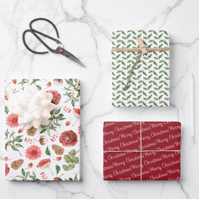 Elegant Merry Christmas Holiday Wrapping Paper Sheet (Elegant Merry Christmas Holiday Wrapping Paper Sheets
)