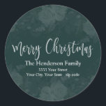 Elegant Merry Christmas Return Address Label<br><div class="desc">Add that extra touch of elegance to your Christmas cards with these beautiful return address labels.</div>