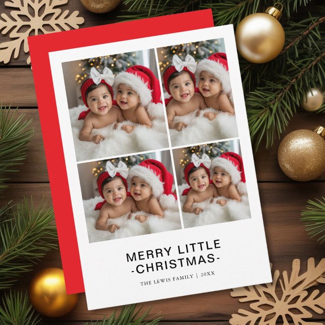 Elegant Merry Little Christmas Holiday Invitation (Creator Uploaded)