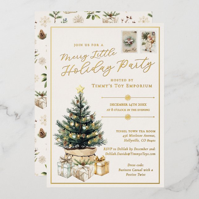 Elegant Merry Little Corporate Holiday Party (Front/Back)