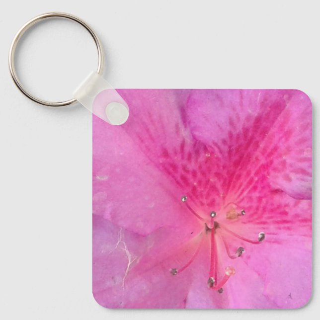 Elegant Metal Square Key Ring (Front)