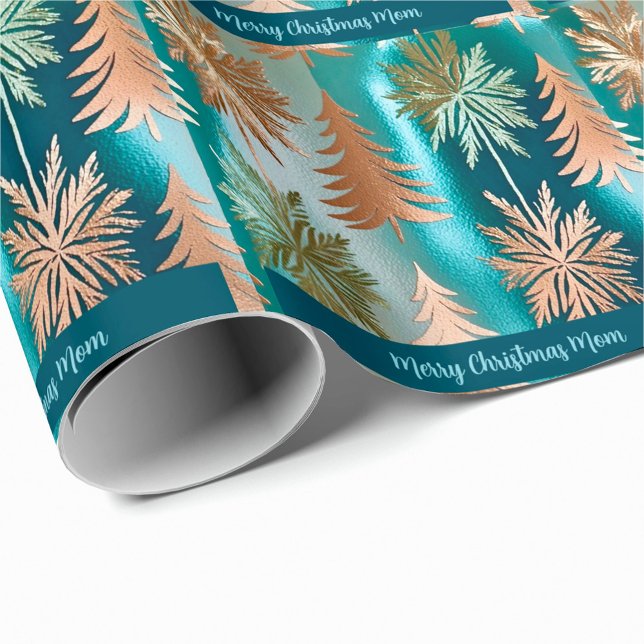 Elegant metalic appearance, teal, gold wrapping paper (Creator Uploaded)
