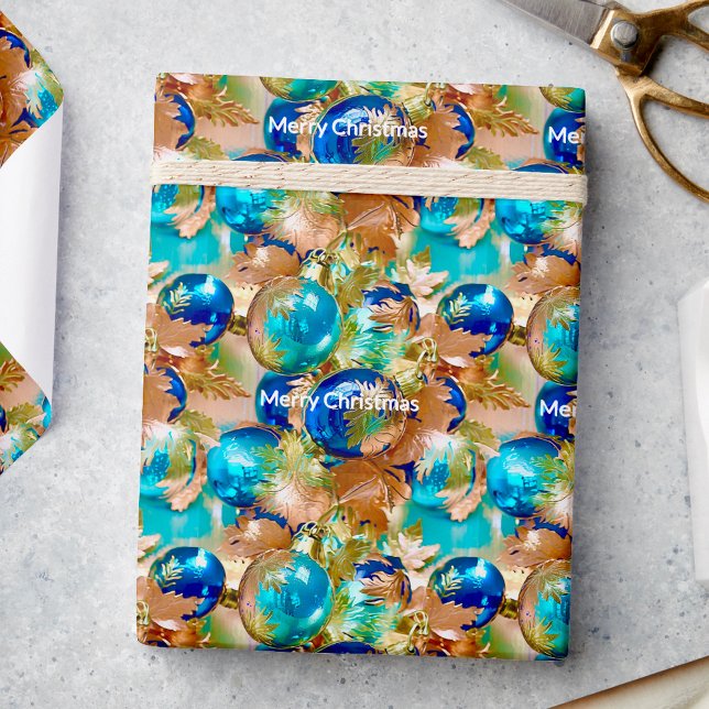 Elegant metallic appearance ornaments Christmas Wrapping Paper (Creator Uploaded)