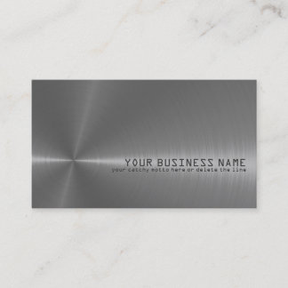 Elegant, metallic business card