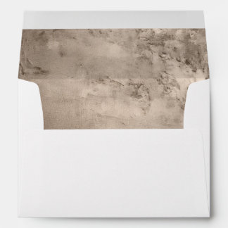 Elegant Metallic Copper Texture Return Address Envelope