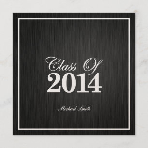 Elegant Metallic Gold Class of 2014 Graduation Invitation