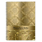 Elegant Metallic Monochromatic Gold Damasks & Lace