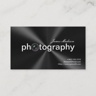 Elegant Metallic Photogrpahy Business cards