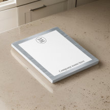 Elegant metallic silver Notepad