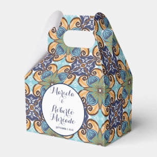 Elegant Mexican Floral Talavera Wedding Favour Box