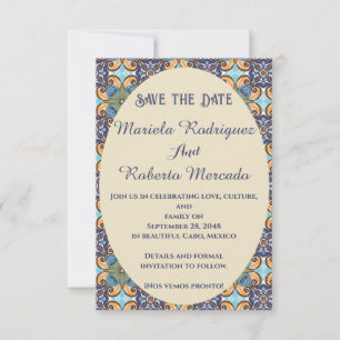 Elegant Mexican Wedding Flat Thank You Card