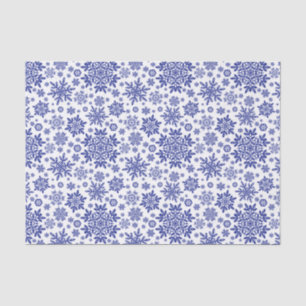 Elegant Midnight Snowflake (White) Tissue Paper
