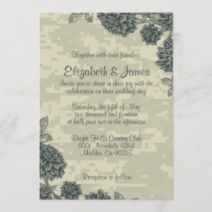 Elegant Military Wedding Invitations