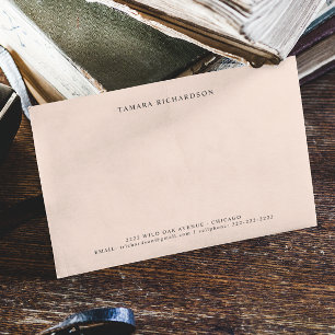 Elegant Minimal Beige Personalised Card
