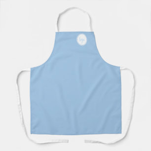 ELEGANT MINIMAL BLUE BUSINESS COMPANY BRAND LOGO APRON