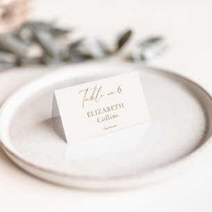 Elegant Minimal Botanical Wedding Place Cards 
