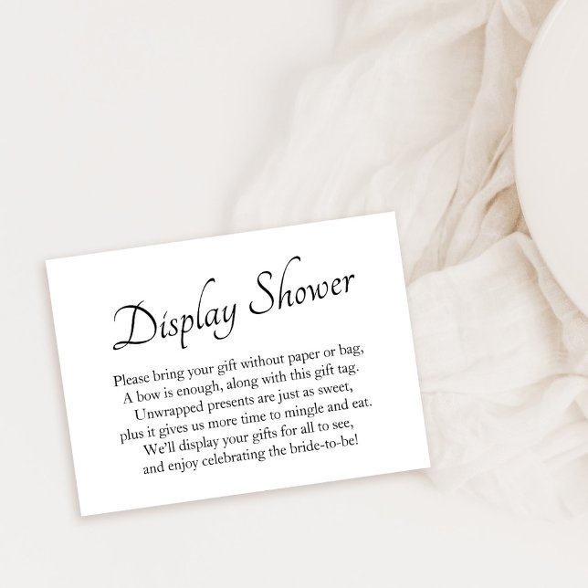 Elegant, Minimal Bridal Display Shower Gift Card (Creator Uploaded)