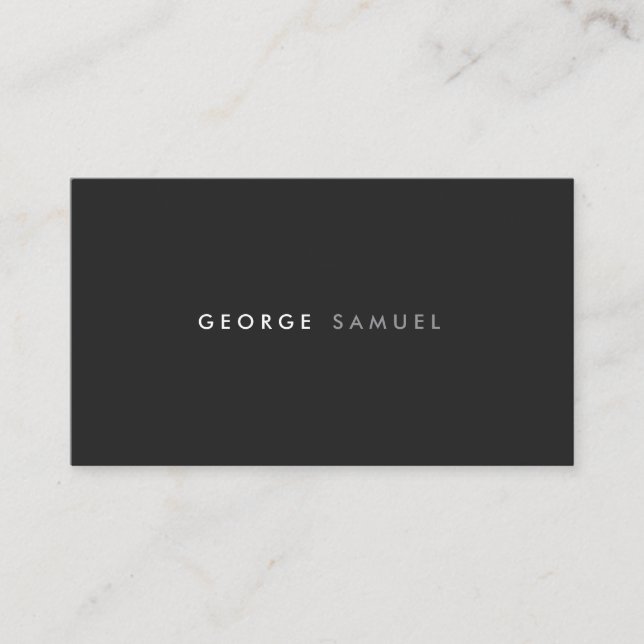 Elegant Minimal Business Branding Business Card (Front)
