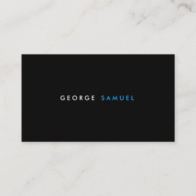 Elegant Minimal Business Branding Business Card (Front)
