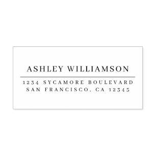 Elegant Minimal Chic Return Address Self-inking Stamp