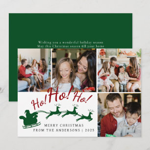 Elegant Minimal Christmas   Modern Family 4 Photo  Holiday Card